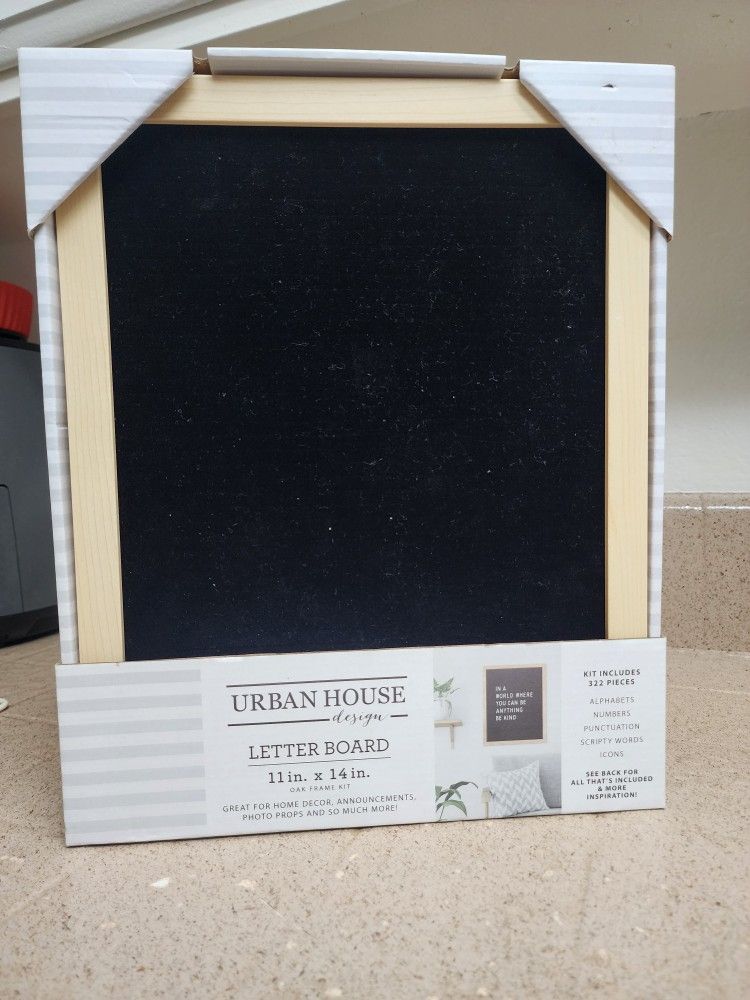 Letter Board Announcement 