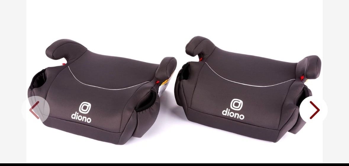 Diono Solana, No Latch, Pack Of 2 Backless Booster Car Seats, Lightweight, Machine Washable Covers, Cup Holders, Black INVENTORY NUMBER: 102