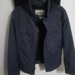 Levi's Stadium Denim Jacket With Hood