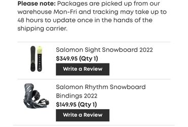 Salomon snowboard