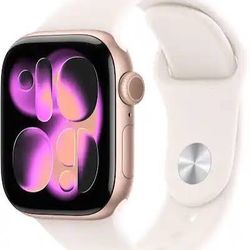 Apple Watch Series 11 [GPS 42mm] Smartwatch with Rose Gold Aluminum Case with Light Blush Sport Band