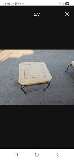 Exterior square end table