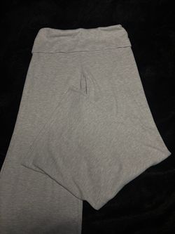 Grey fold over pants