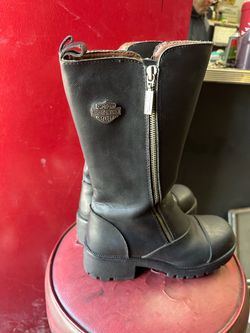 Women’s Harley-Davidson Black Leather Moto Boots