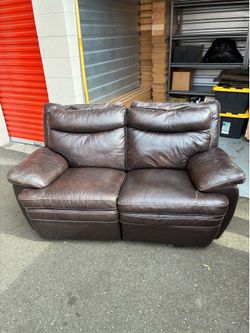 Leather couch