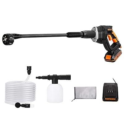 TACKLIFE Cordless Pressure Washer, 20V 2.0AH, 319 Max PSI Portable Power Cleaner, 6-in-1 Adjustable Nozzle