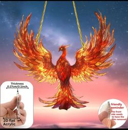 Ember Ascendant Phoenix Suncatcher