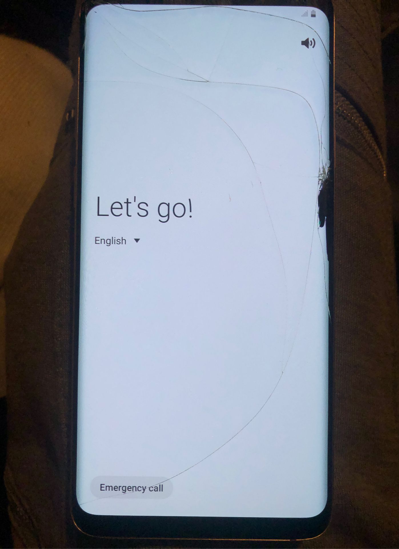 Galaxy S9+ unlocked with slightly cracked screen