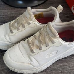 Sketchers Non Slip White Shoes