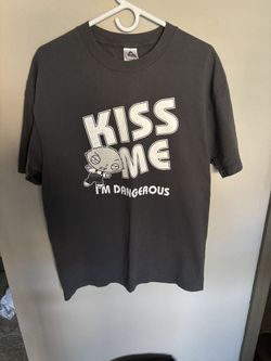 Vintage Y2K Stewie Griffin Kiss Me I’m Dangerous Family Guy Tv Promo T-shirt