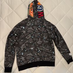 Space Camo Bape Shark Hoodie XL