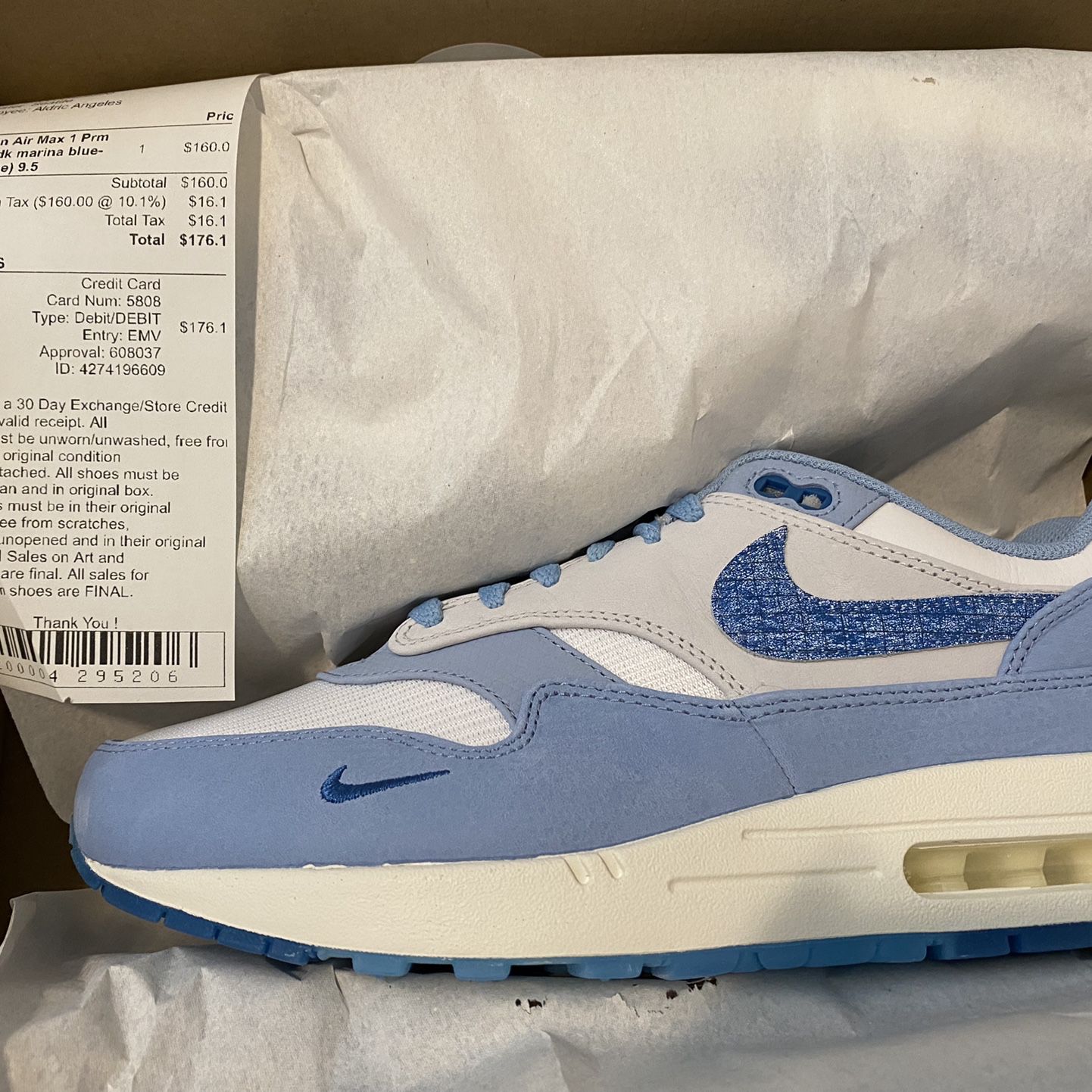 Vergevingsgezind accent onstabiel Size 8 Nike Air Max 1 PRM Blueprint Brand New In Hand With Receipt for Sale  in Federal Way, WA - OfferUp