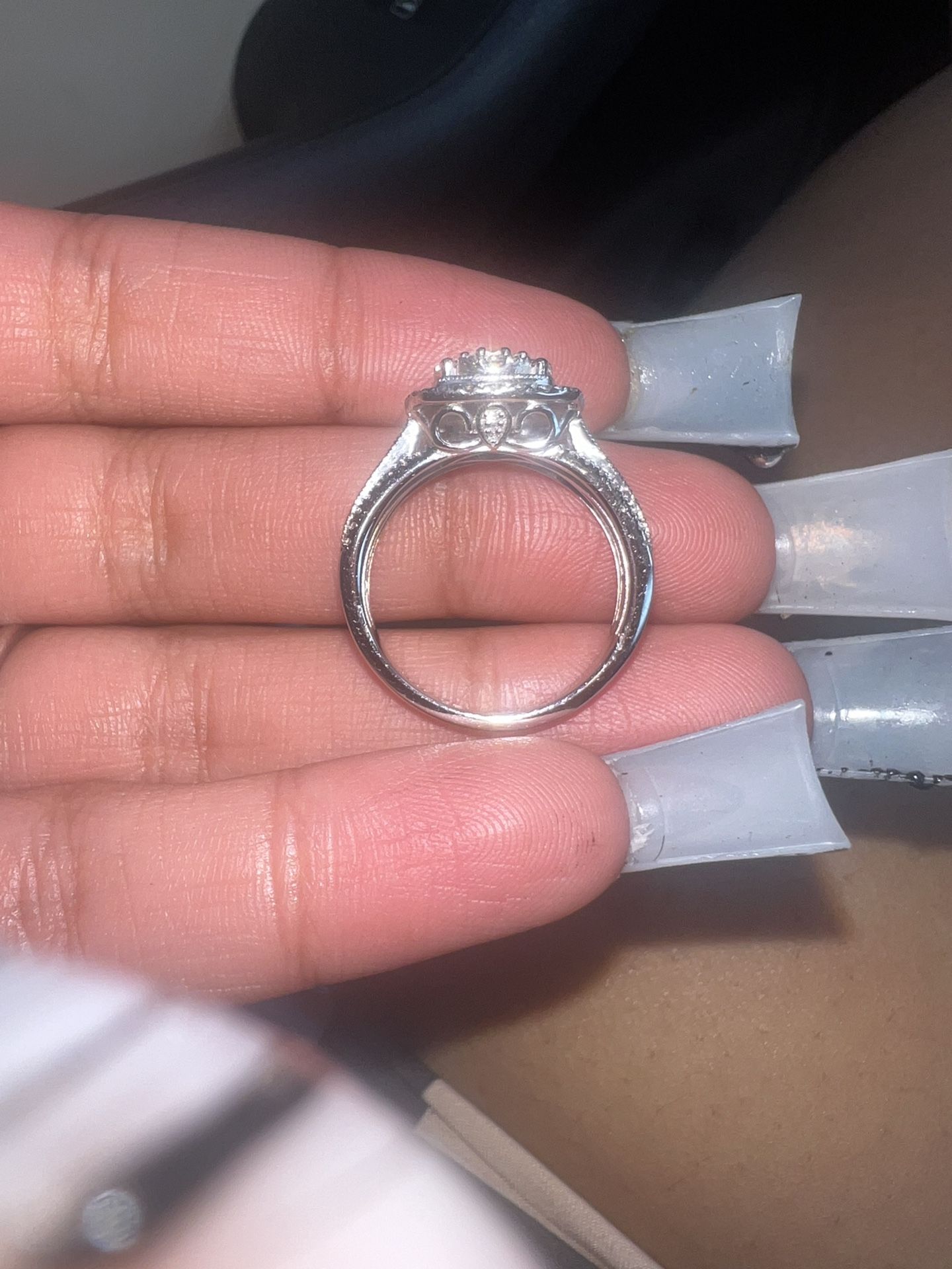 Kay’s engagement ring. 