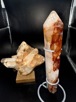 Golden Healer Quartz + Fire Quartz Crystal Bundle