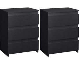 Minimalist 3-Drawer Nightstands set