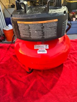 Red Portable Pancake Air Compressor