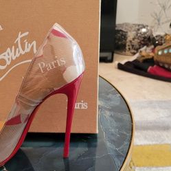 Louboutin "So Kate" 120 OVC Pumps With Distressed Logo On Kraft Paper - Pointed Toe