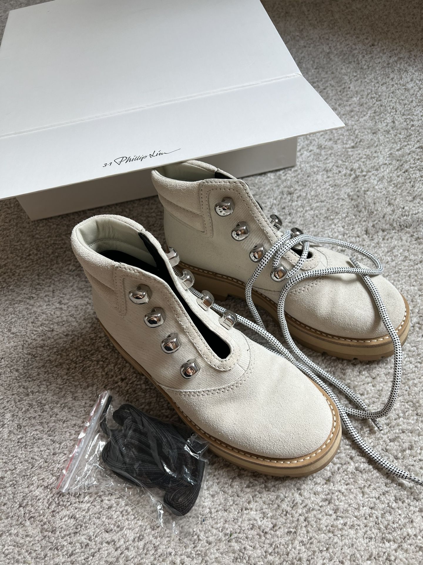3.1 Phillip Lim Dylan Canvas Lace-Up Hiking Boot
