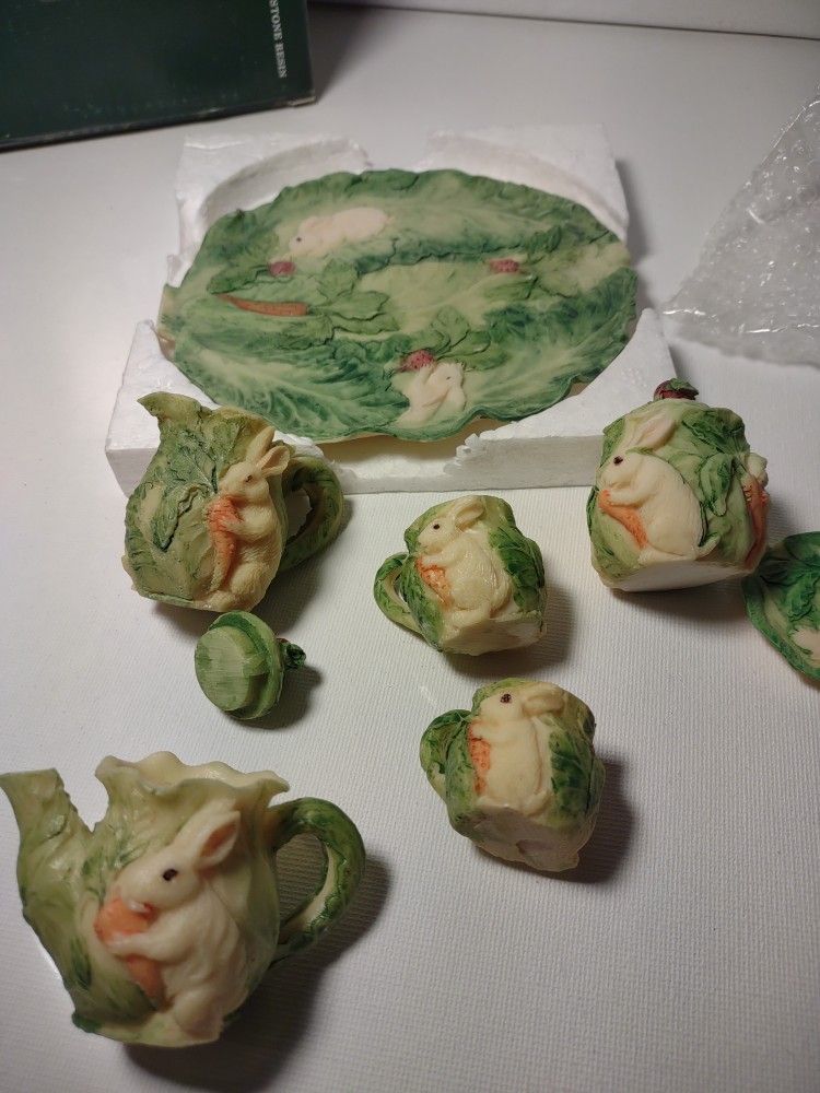 Lettuce Bunny Plate Set 