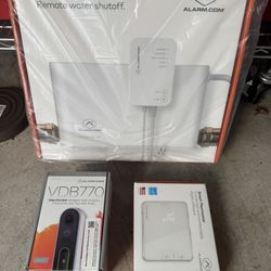 Alarm .com Smart Water Valve Meter Doorbell And Thermostat
