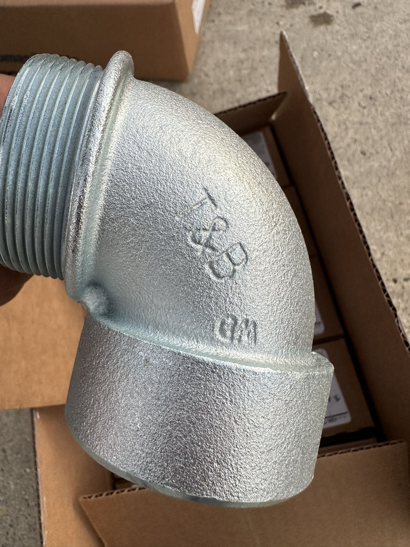 2” Elbow - T&B 4255‑TB 2″ 90° Short Elbow Iron/IMC