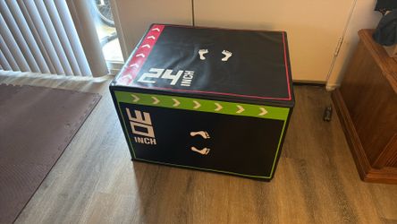 Soft Plyometric Jump Box – 3-in-1 Foam Exercise Box – Excellent Condition