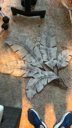 decoration, palm, leaf metal