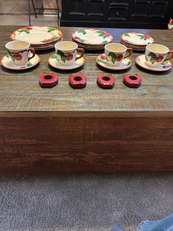 Vintage 24-pc Franciscan Apple Dinnerware w/8 Serving Dishes