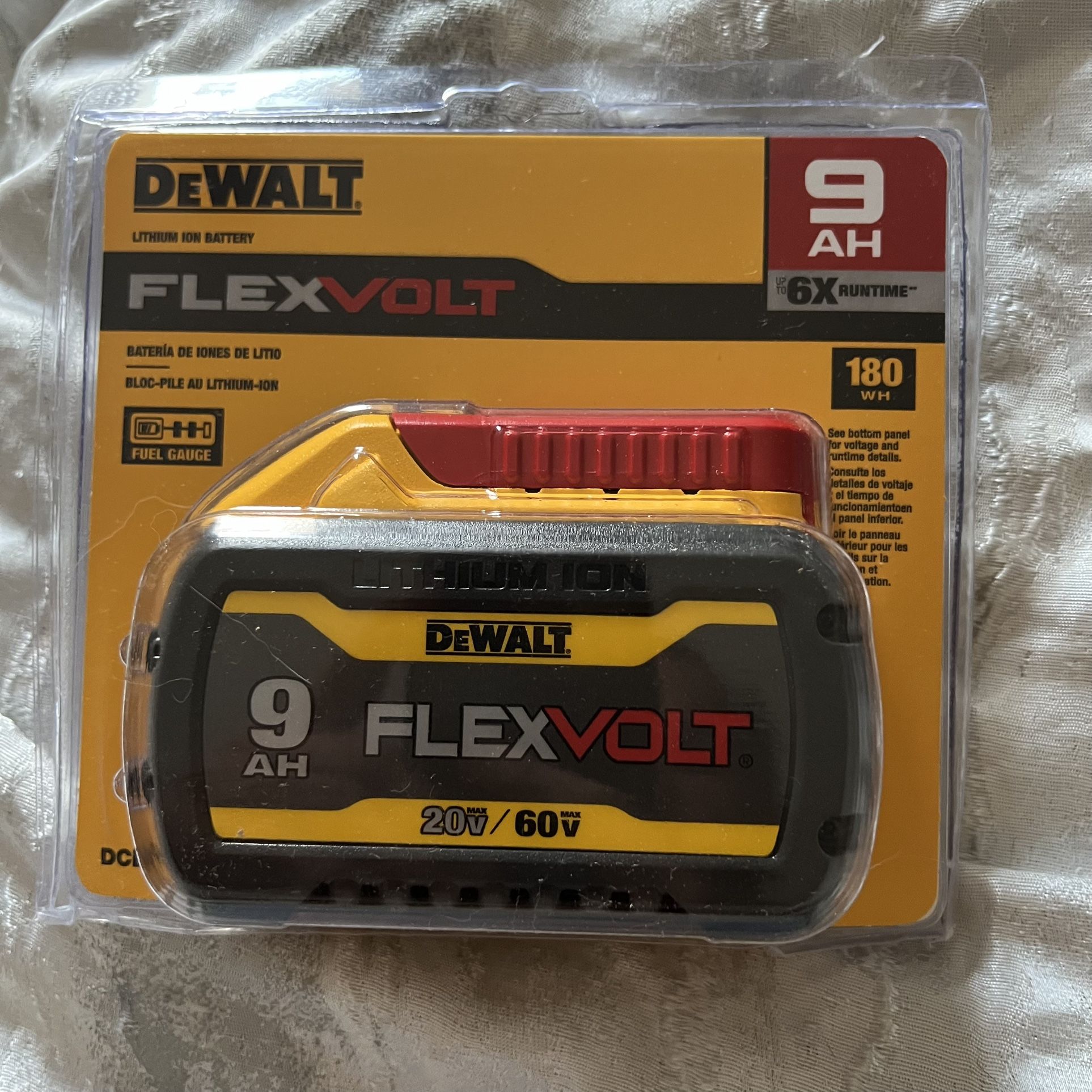 Dewalt FlexVolt Battery 9AH 20v/60v