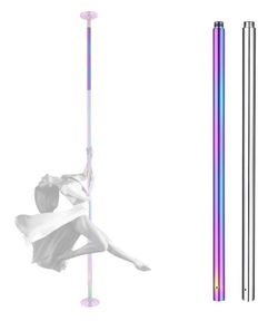 3.3ft Extension for Spinning Static Dancing Pole (45mm) Color: Silver - Christmas Sale