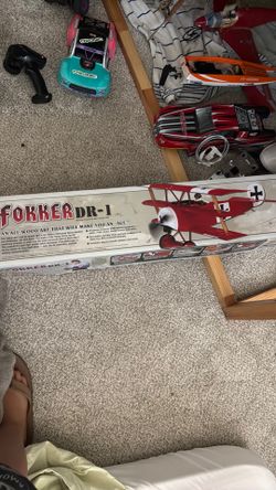 RC triplane kit arf balsa