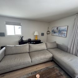Crate & Barrel L Sectional couch