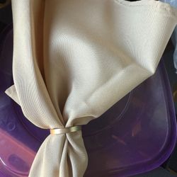 210-220 Matte Gold Napkin Rings 