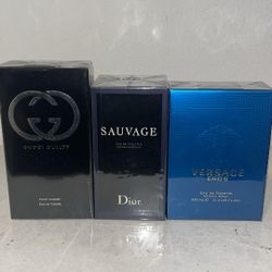 Brand New Designer Colognes (Sealed) Dior / Gucci / Versace