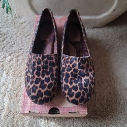 Womens Slip On Shoes Leopold Print  