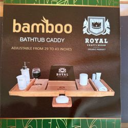 Bamboo Bathtub Caddy , 
