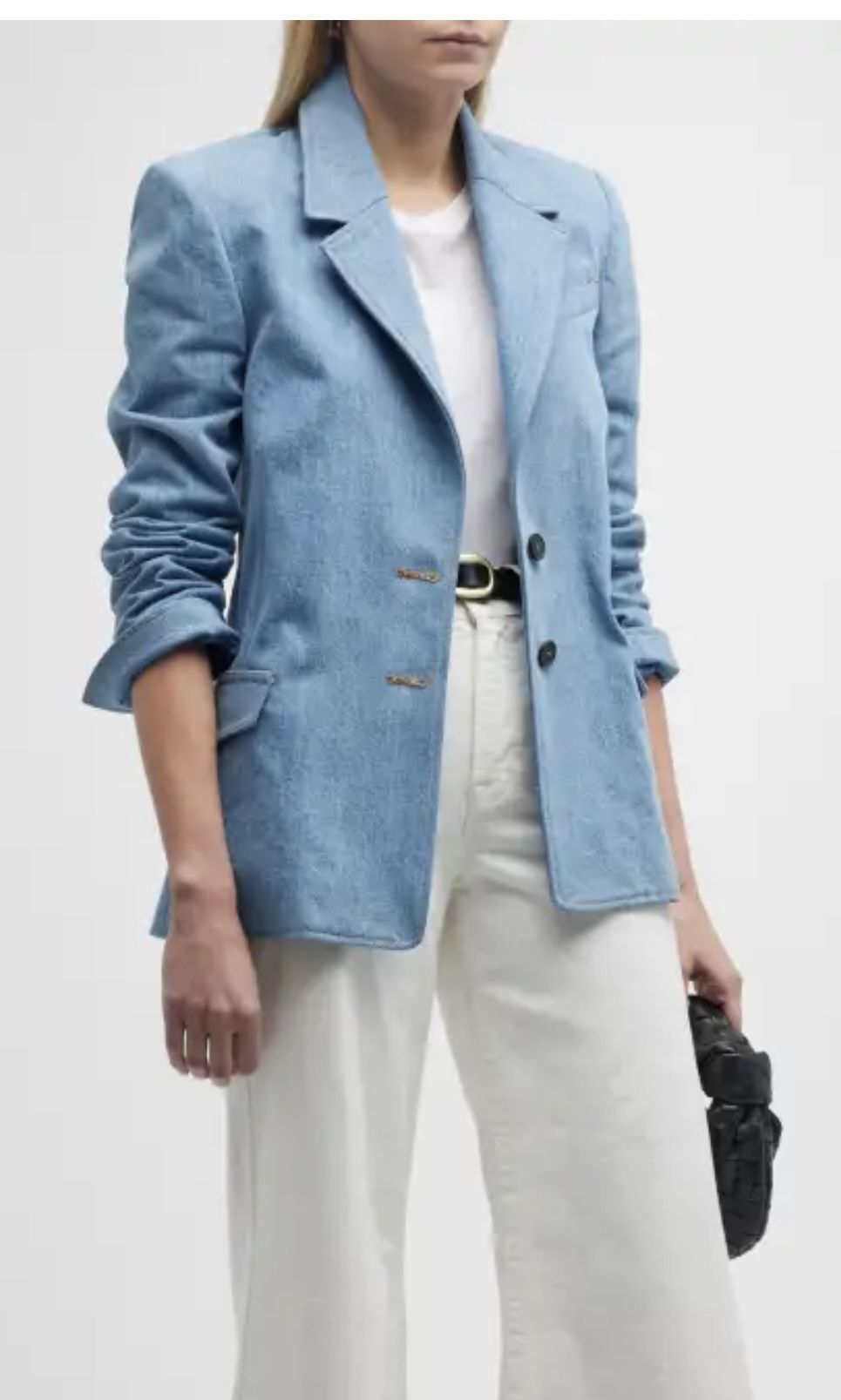 NWT FRAME The Femme Denim Blazer Women’s Size 0