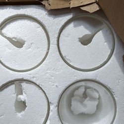 4 New Glass Globes For Vanity Or Chandelier, 