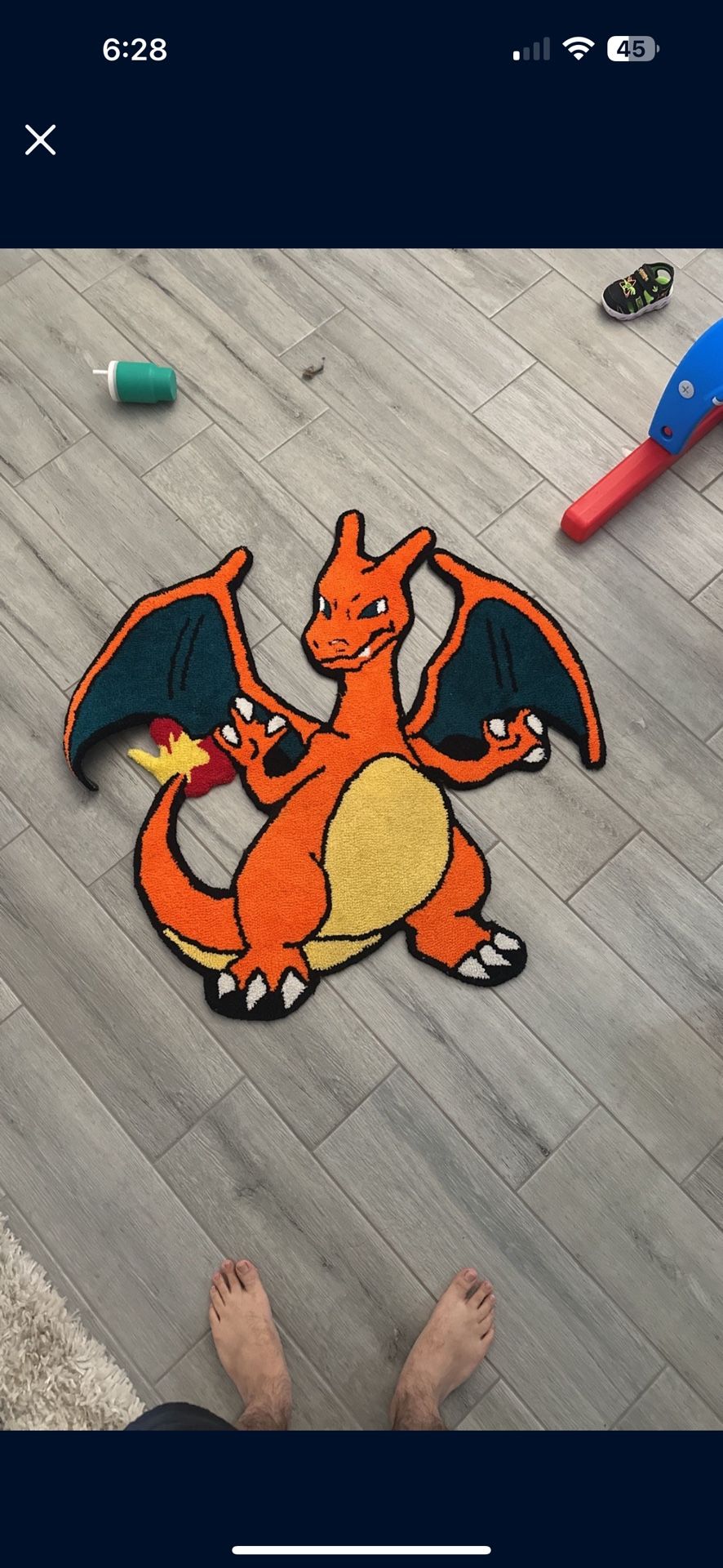 Pokemon Charizard Rug