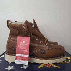 Thorogood 6 Inch USA Made Brown Soft Toe Work Wedge 7.5EE