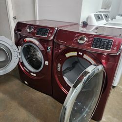 👌👌SAMSUNG SET STEAM WASHER AND ELECTRIC DRYER WITH WARRANTY 