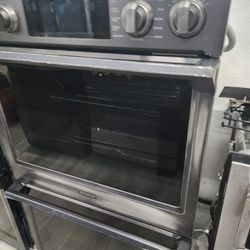 Double Oven Black Stainless 30-Inch Electric 