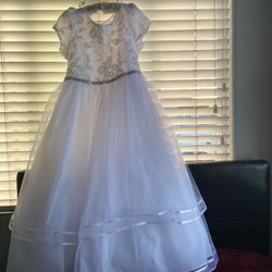 White Dress For First Communion/vestido Para Primera Comunión 