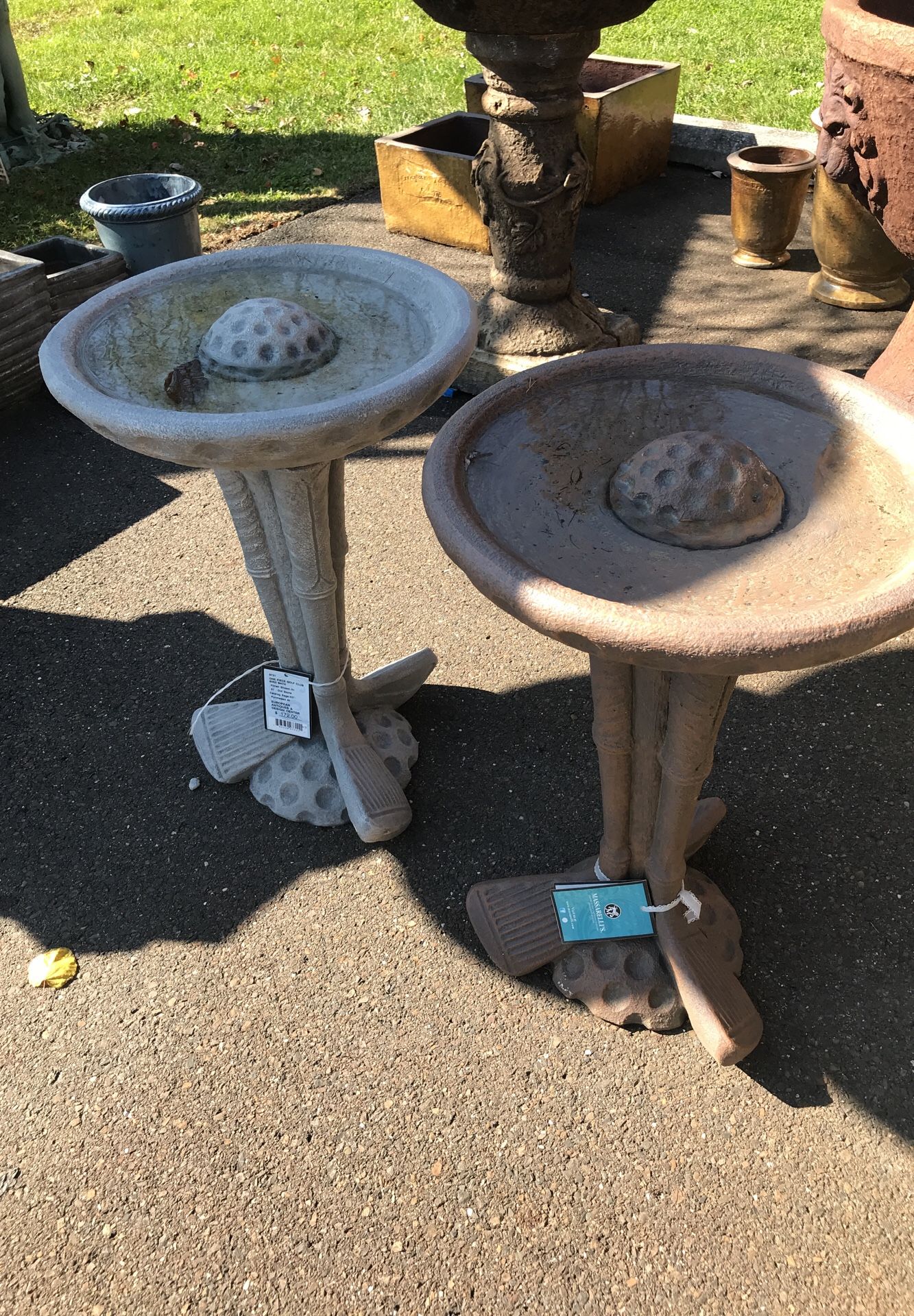 New masserelli’s golf club bird bath
