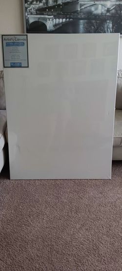 Large Blank Stretched Artist's Canvas 36 in x 48 in