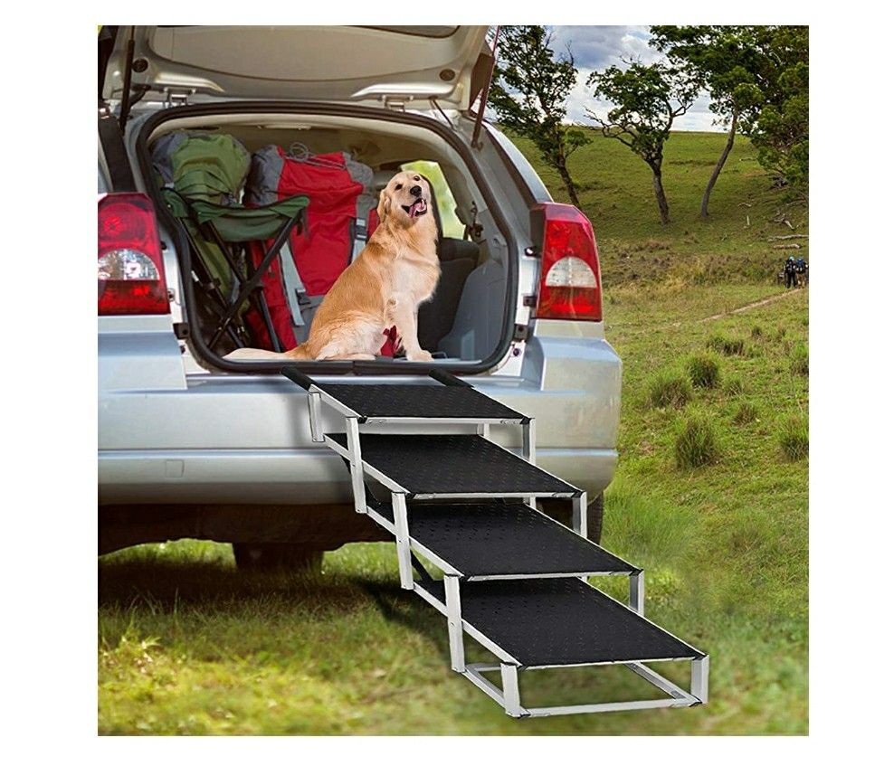 Portable Folding Dog Stairs for Large Dogs, Supports 150 to 200lbs NEW ½ PRICE