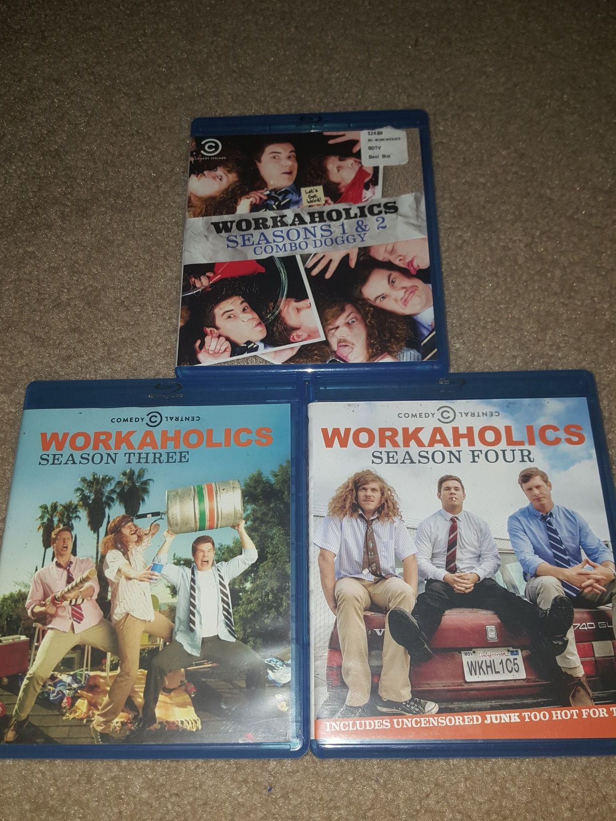 Workaholics (seasons 1-4 on blu-ray)