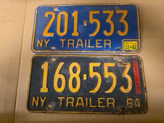 Old NY car tags