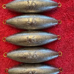 Fishing sinkers set up 5 for 16oz