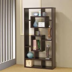 10 Shelf Bookcase with Random Placed Boxes ONLY $250! Best Deal!